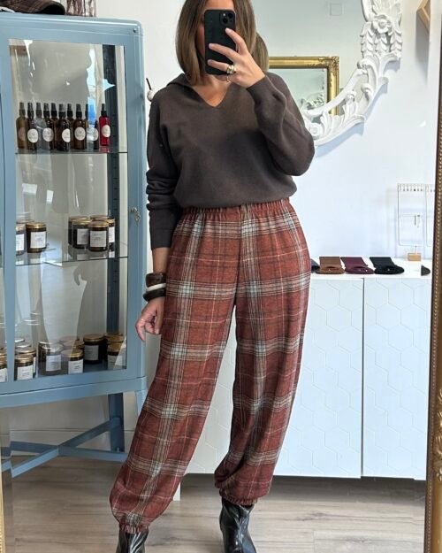 Pantalon Bombacho cuadros