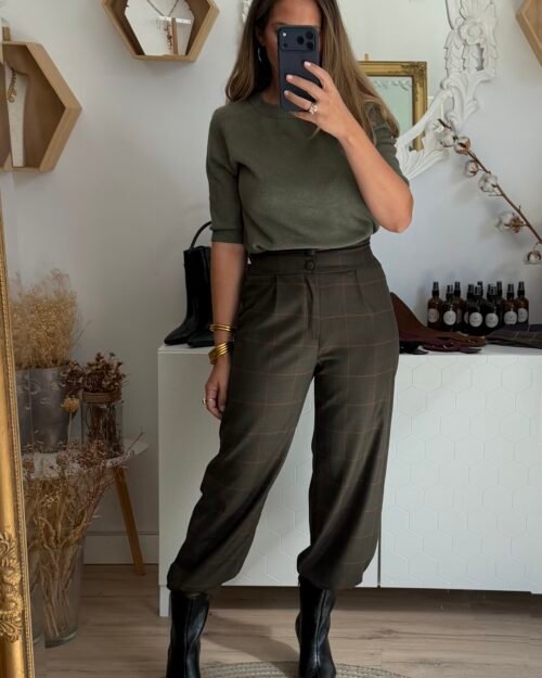 Pantalon Bombacho cuadros