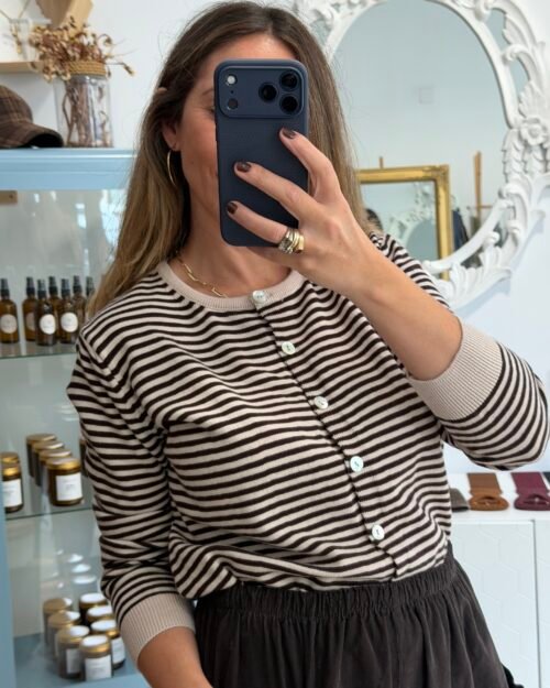 Cardigan rayas