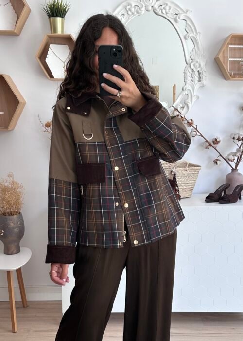 Trench Combinada Cuadros