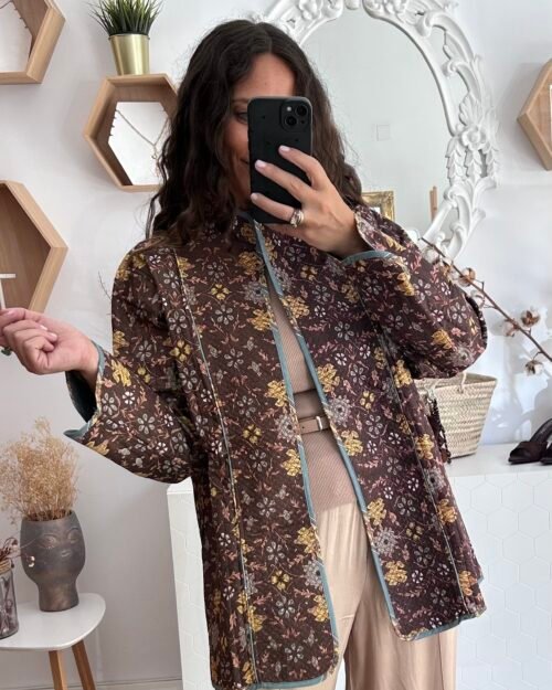 Chaqueta Floral acolchada