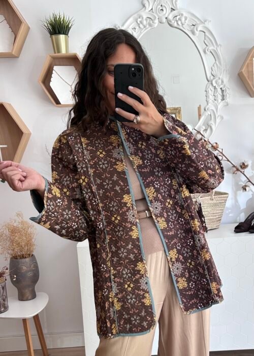 Chaqueta Floral acolchada