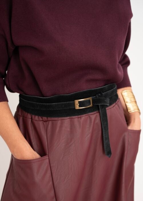 Cinturón piel vuelta