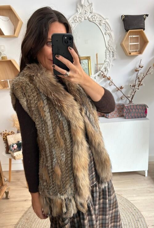 Chaleco pelo natural