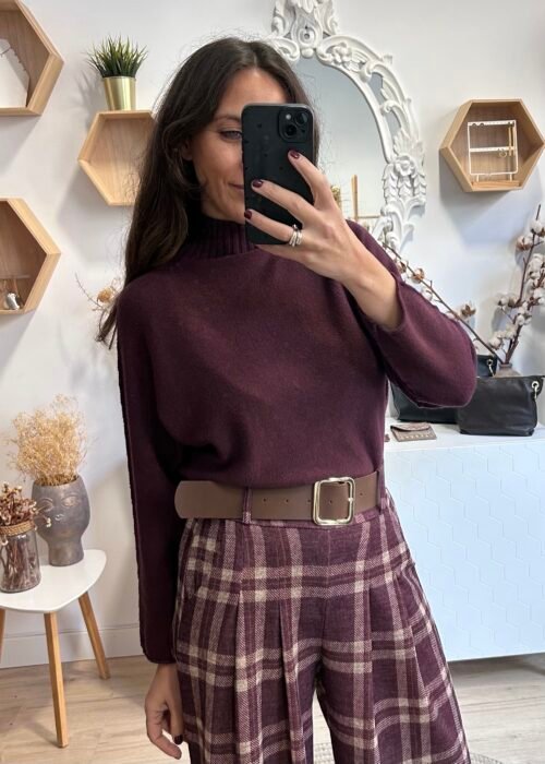 Jersey básico cuello chimenea