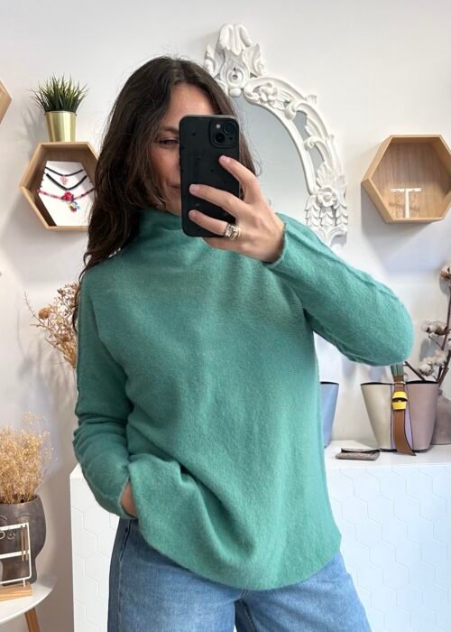 Jersey básico cuello chimenea