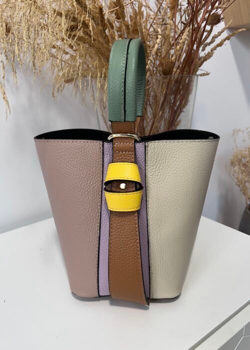 Bolso Anastasia beige y tostado