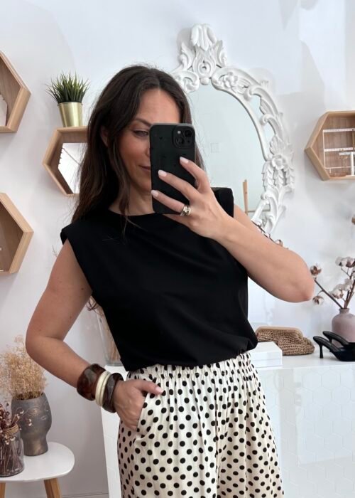 Camiseta basica hombreras