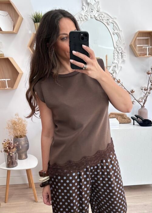 Camisera Hombreras encaje