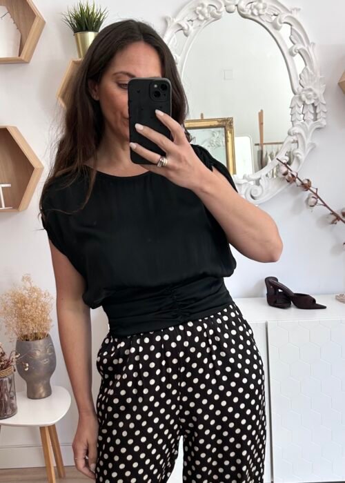 Blusa satinada fajin